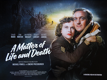 A Matter Of Life And Death - original 4k 2018 re-release movie quad poster