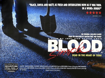 Blood Simple - movie quad poster