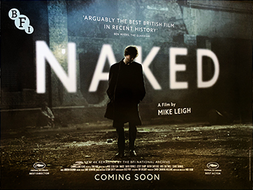 Naked - original 2022 4k re-release movie quad poster