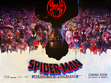 Spider-man: Across The Spider-verse - original advaance movie quad poster