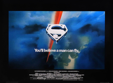 Superman - original advance movie quad poster