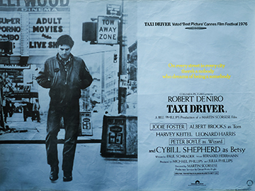 Taxi Driver - original movie quad poster