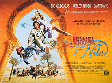 The Jewel Of The Nile - original movie quad poster