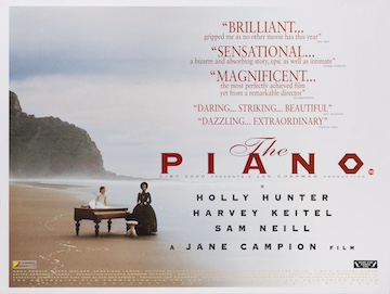 The Piano - original movie quad poster