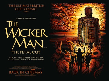 The Wicker Man - original 2013 re-release movie quad poster
