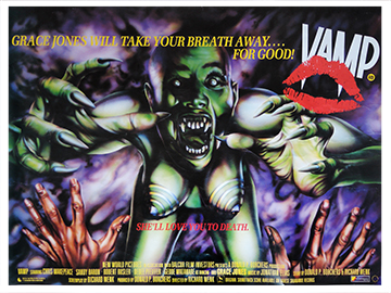 Grace Jones - Vamp - original movie quad poster