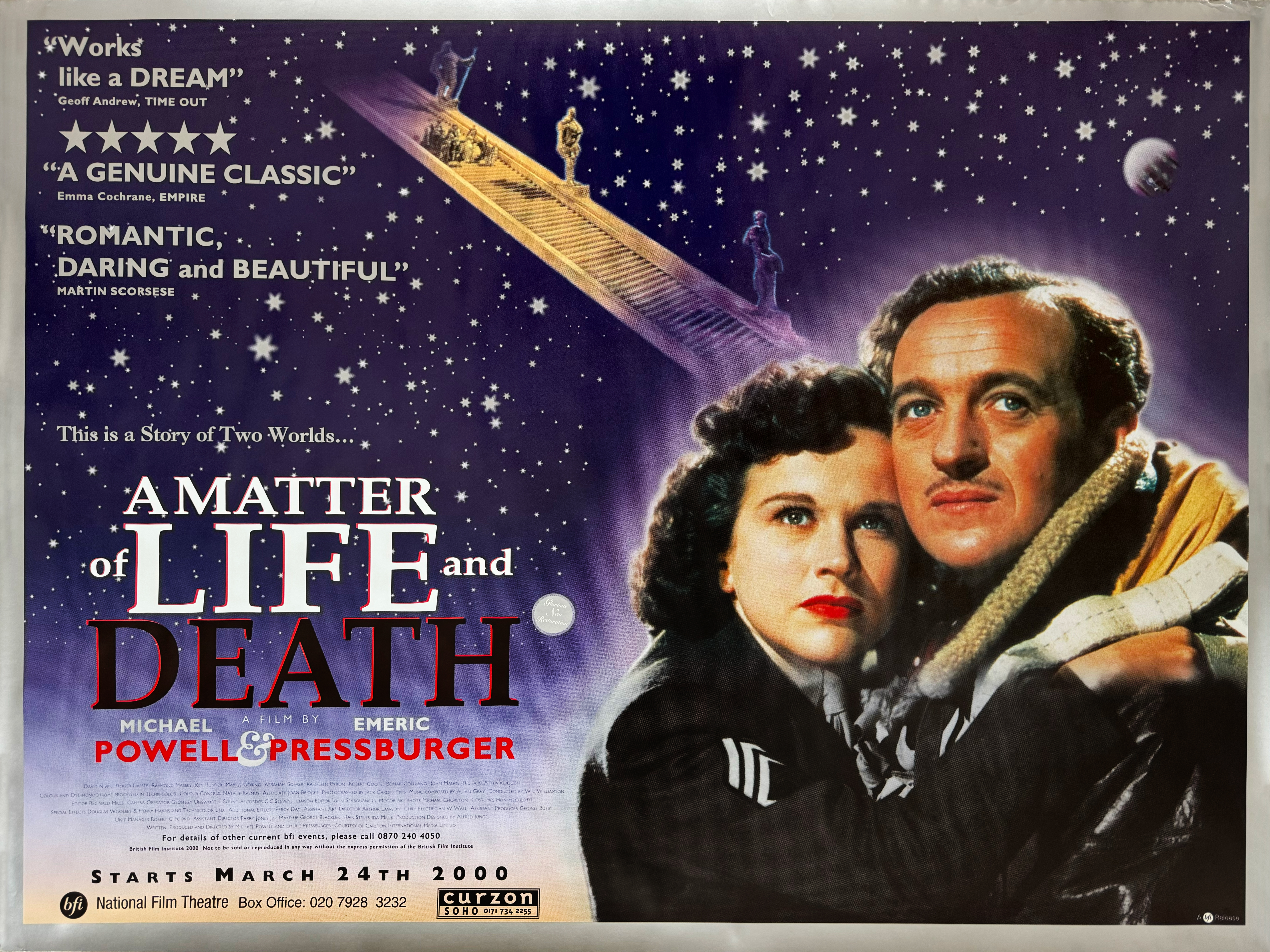 A Matter Of Life & Death quad poster