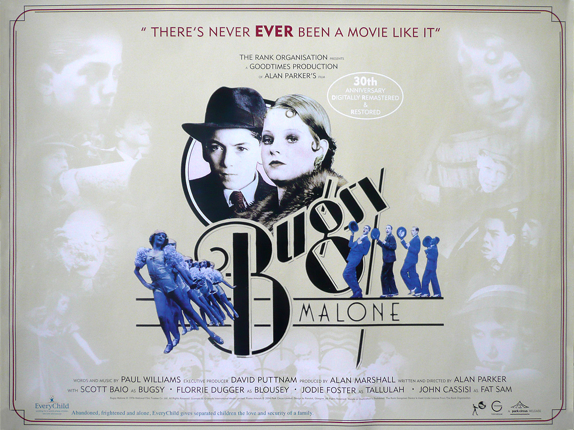 Bugsy Malone re-release film quad poster