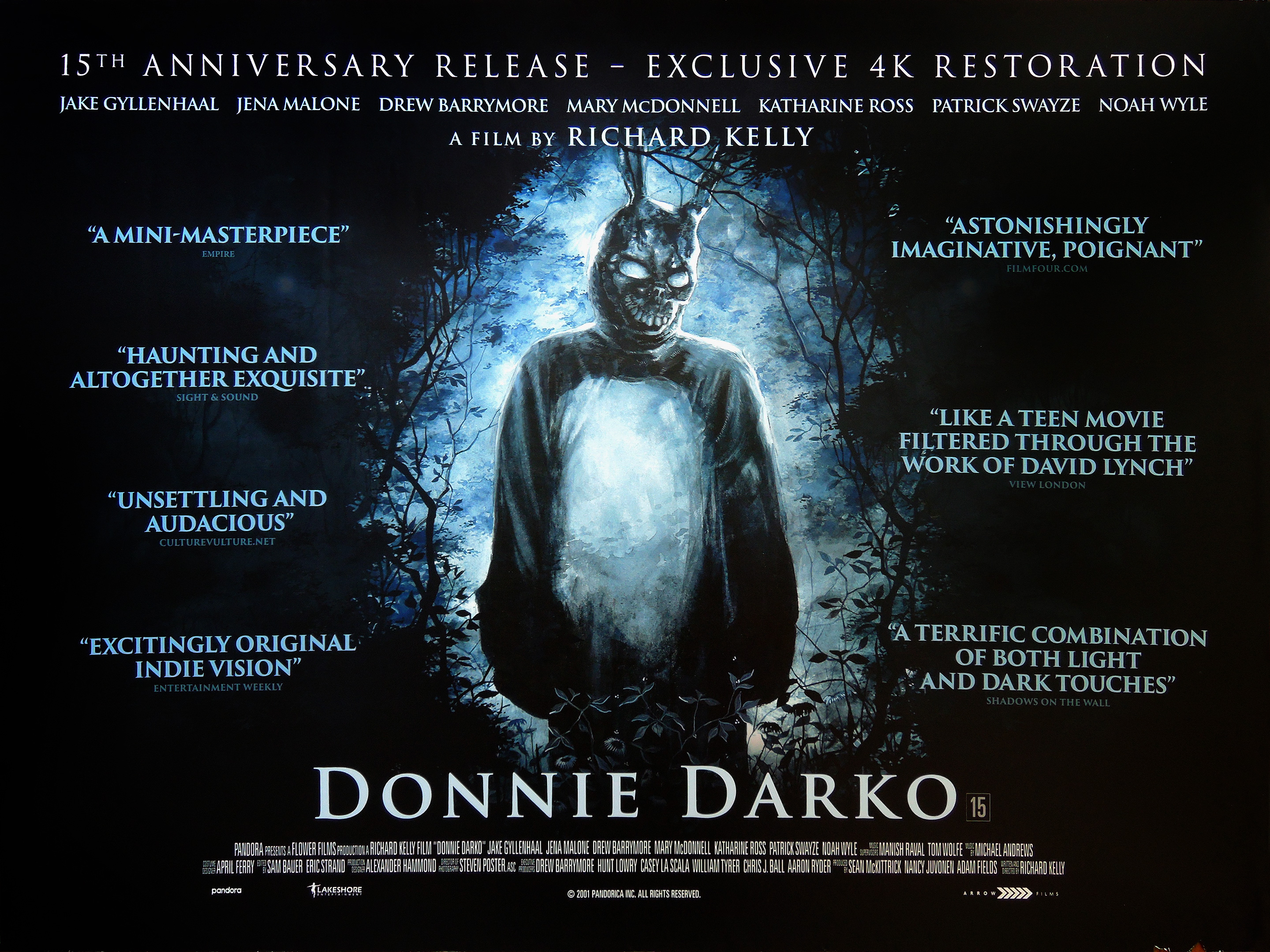 original 15th anniversary re-release movie quad poster