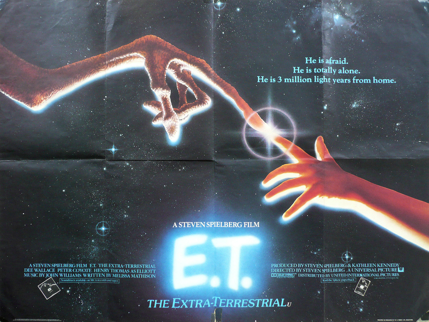 E.T. The Extra Terrestrial quad poster