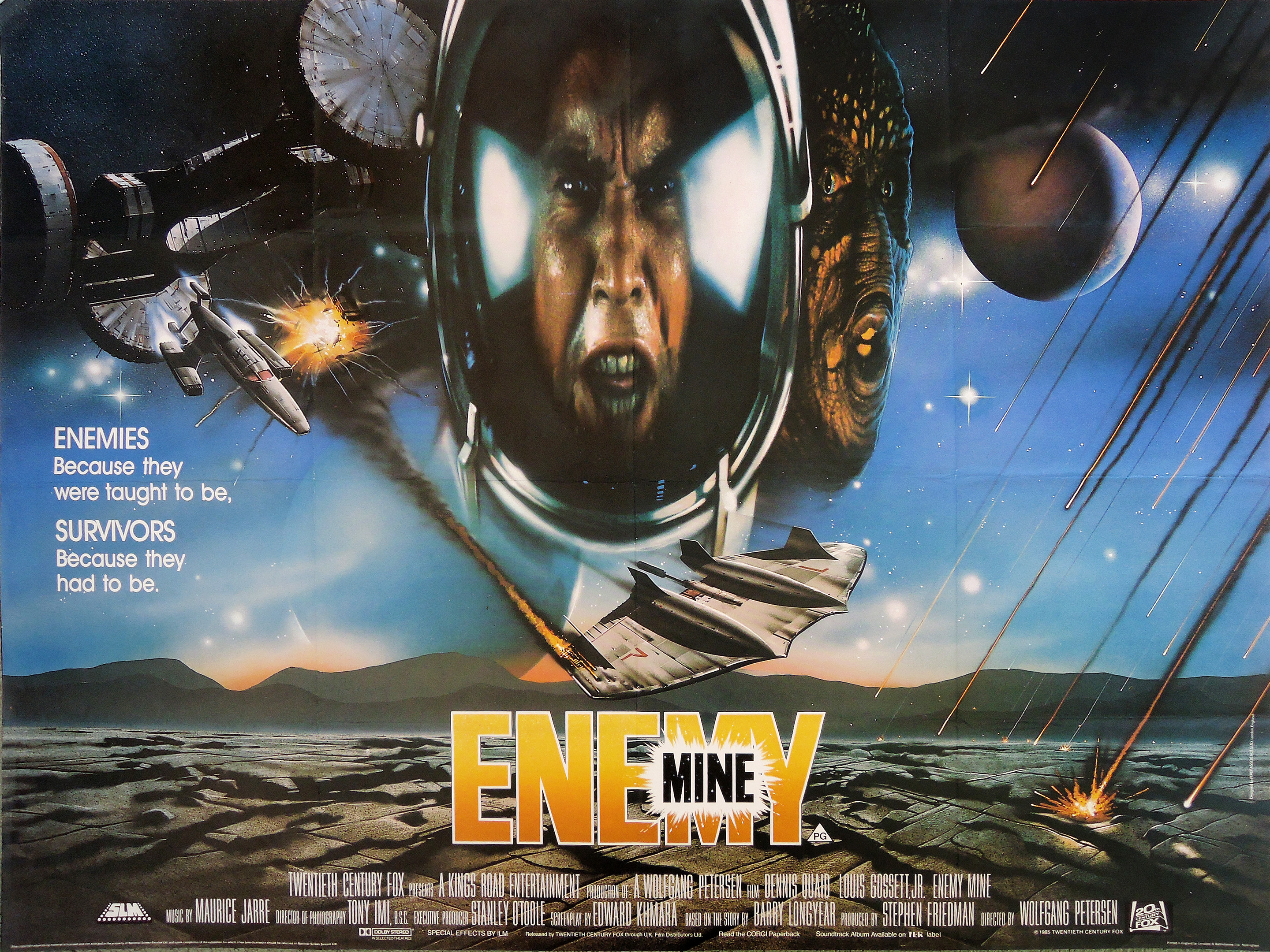 Enemy Mine quad poster