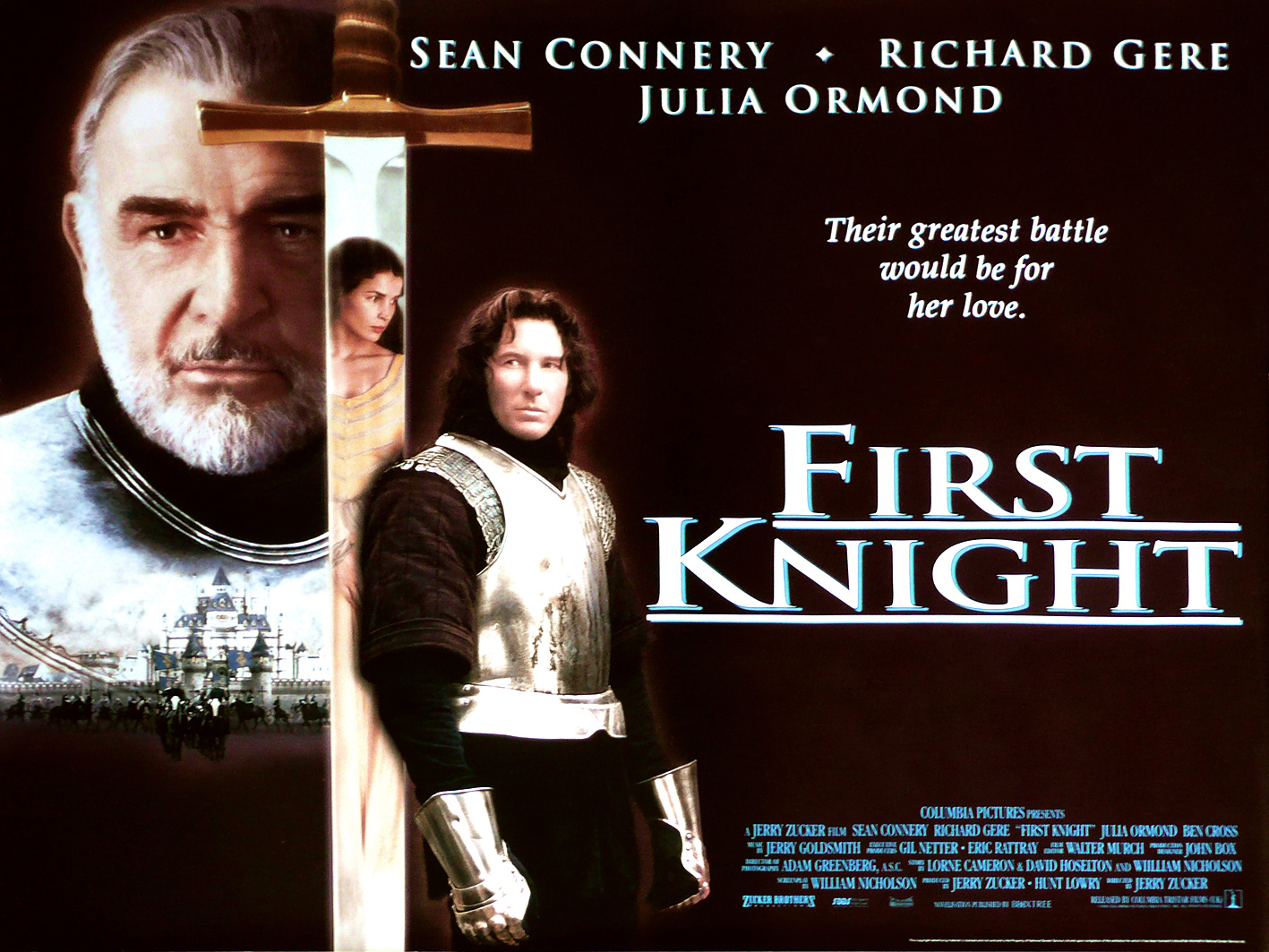 First Knight movie quad poster
