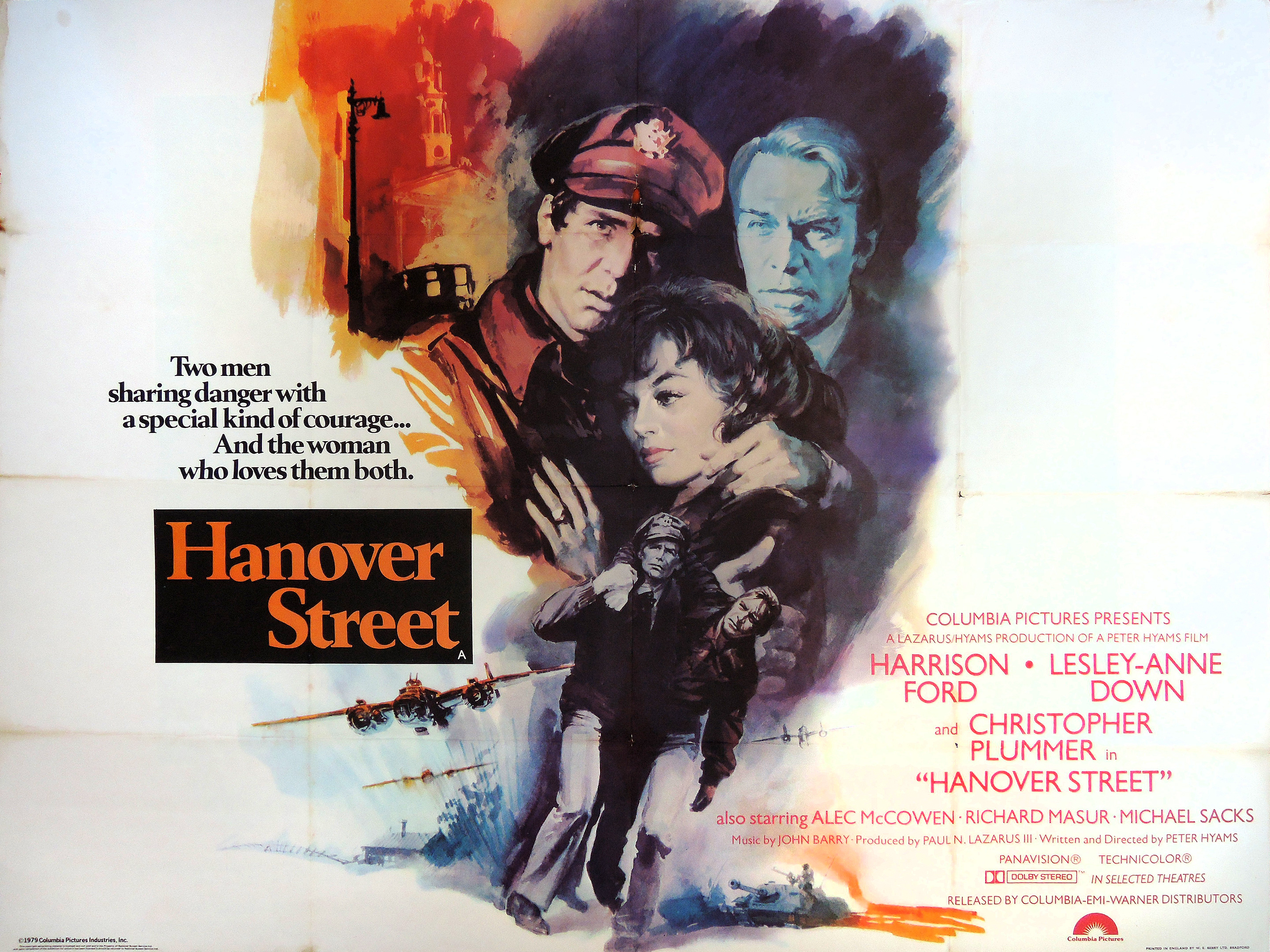 Hanover Street movie quad poster