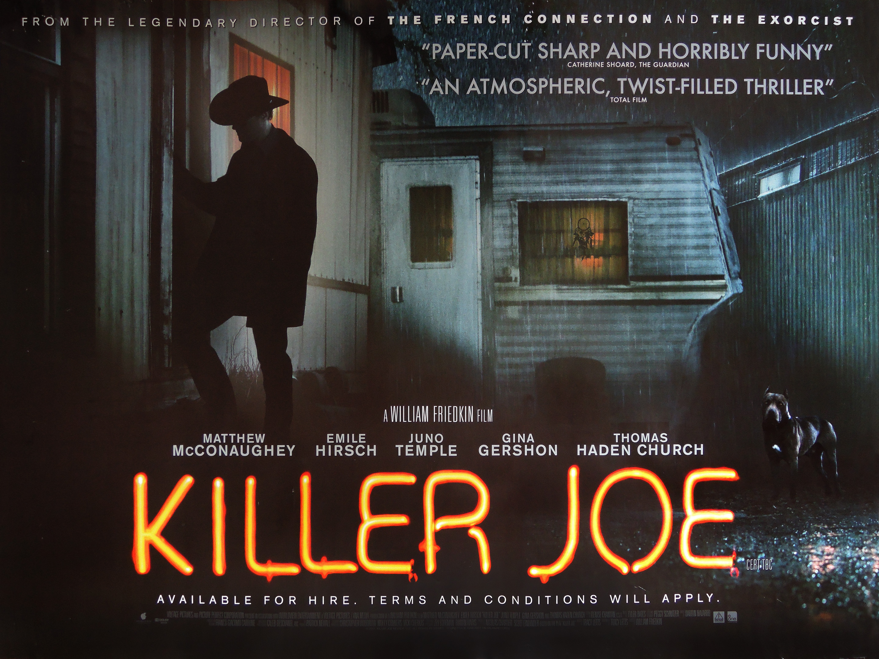 Killer Joe movie quad poster