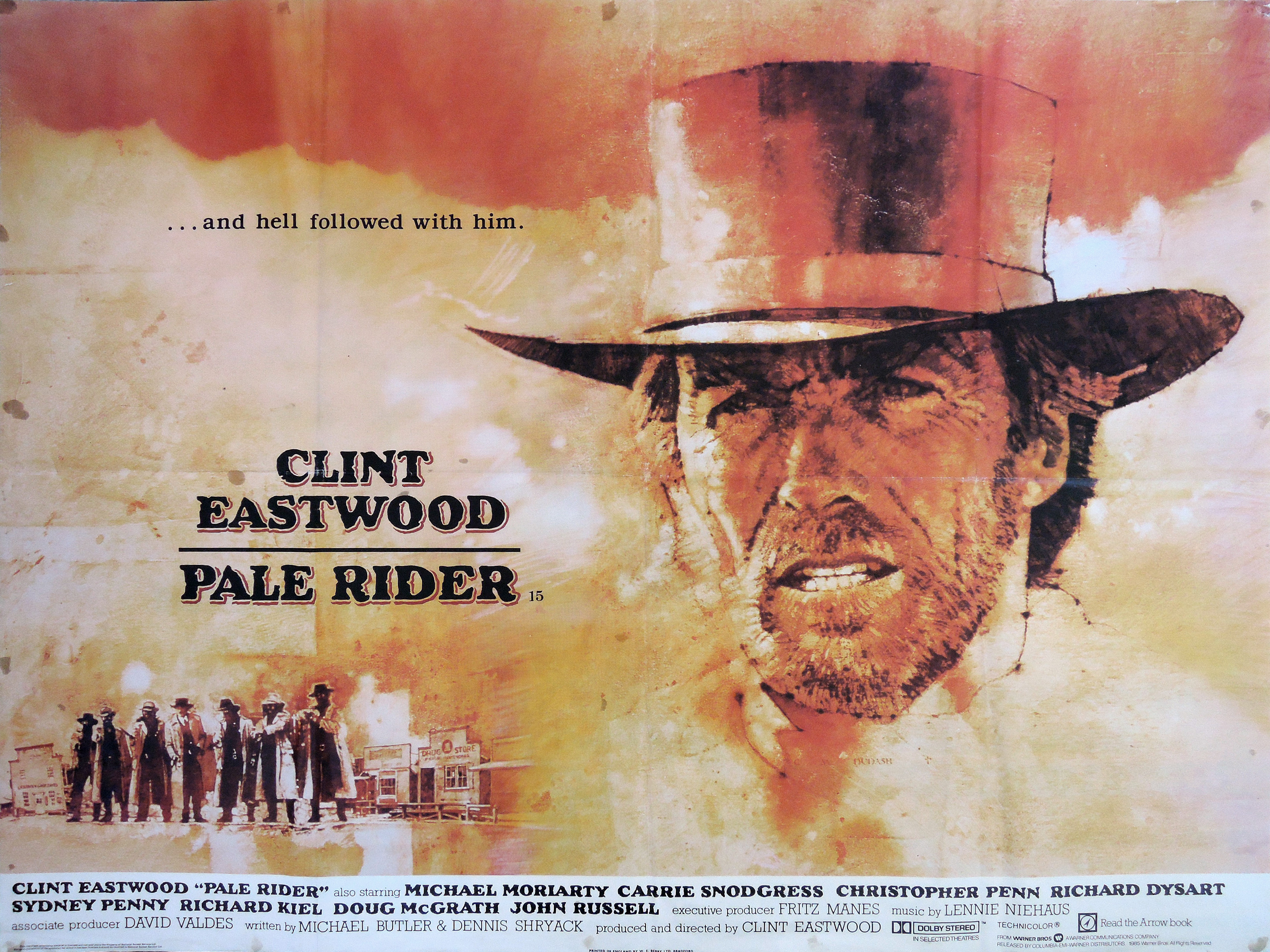 Pale Rider movie quad poster