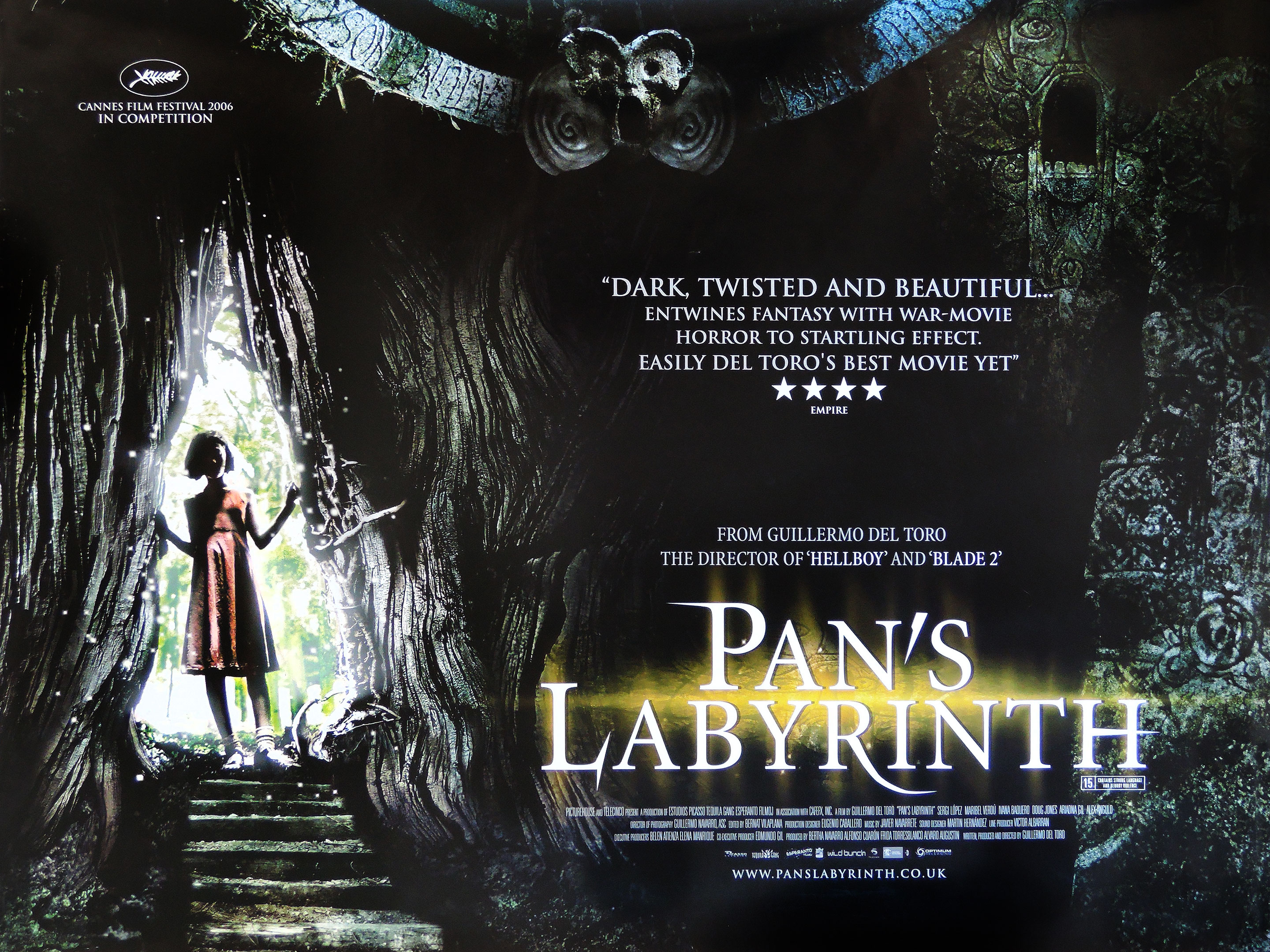 Pan's Labyrinth movie quad poster