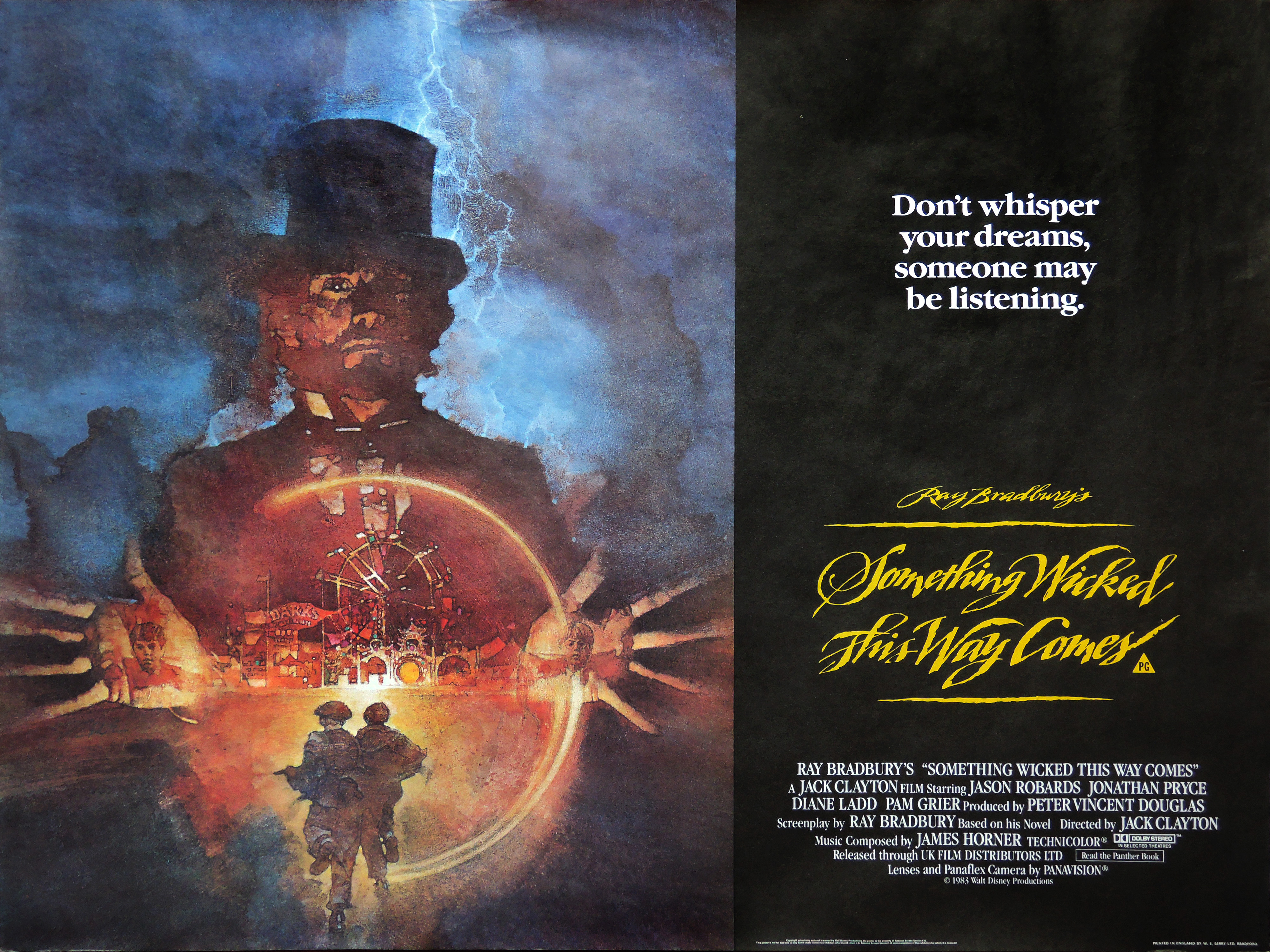 Someting Wicked This Way Comes - movie quad poster