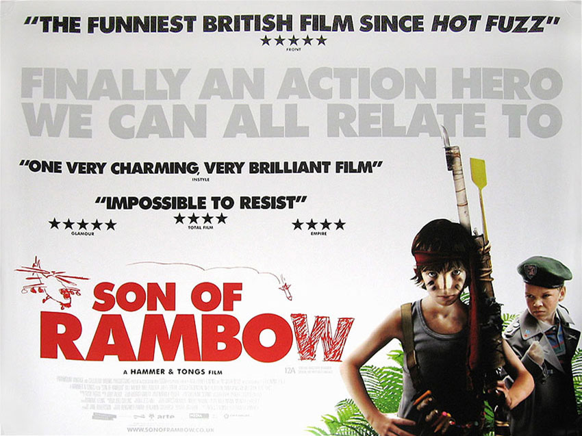  SON OF RAMBOW movie quad poster