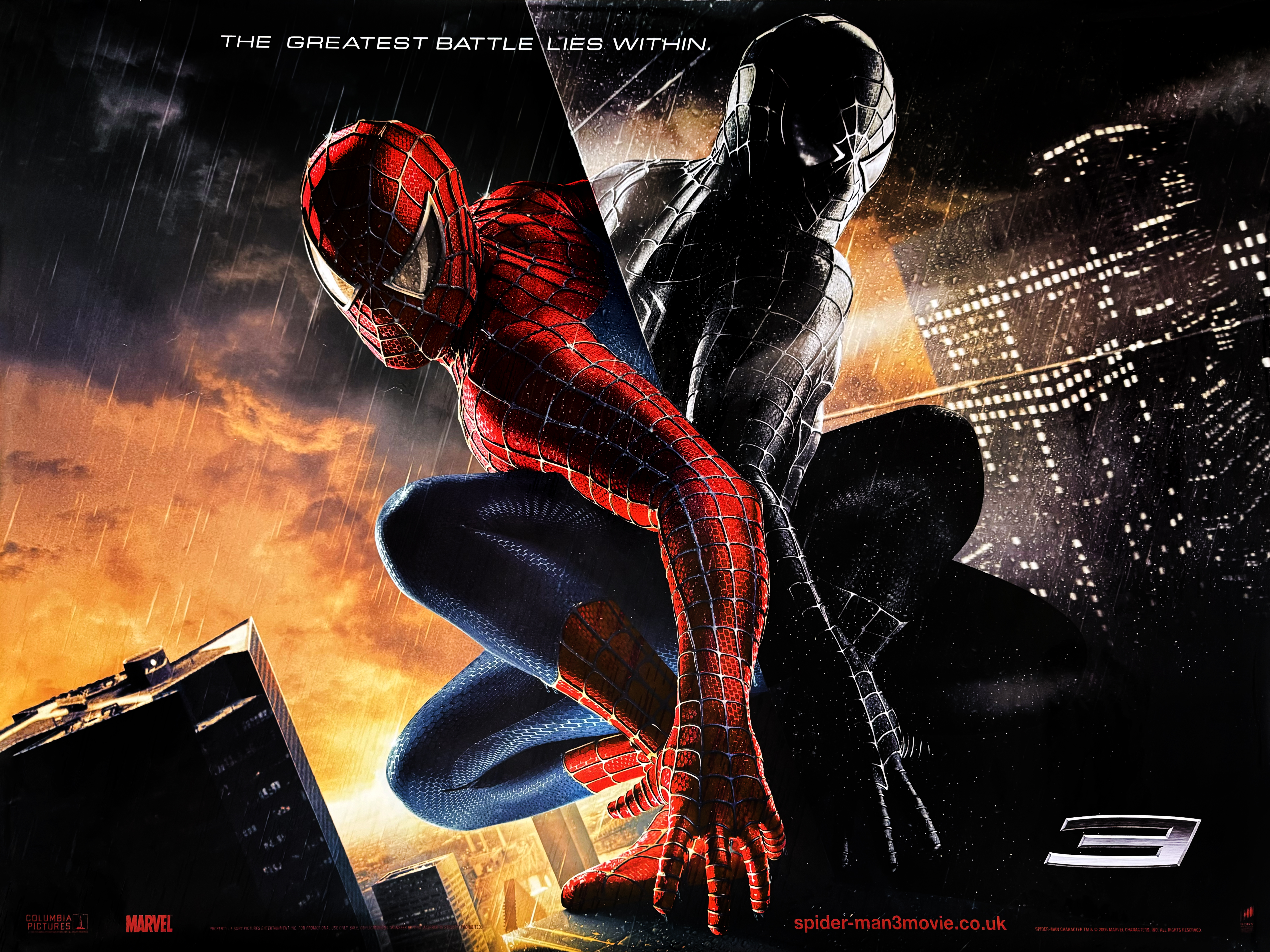 Spiderman 3 advance style A movie quad poster