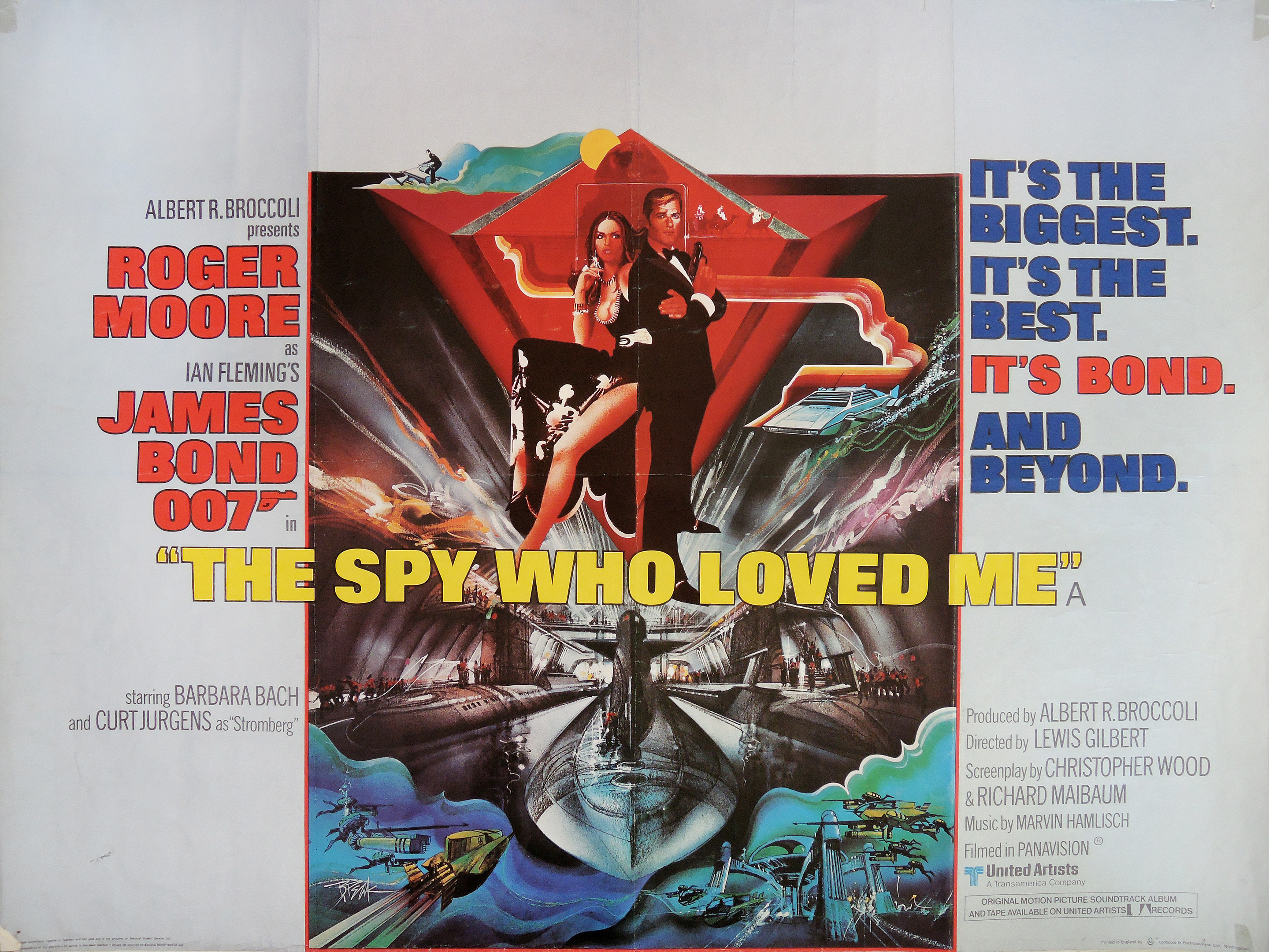 The Spy Who Loved Me movie quad poster