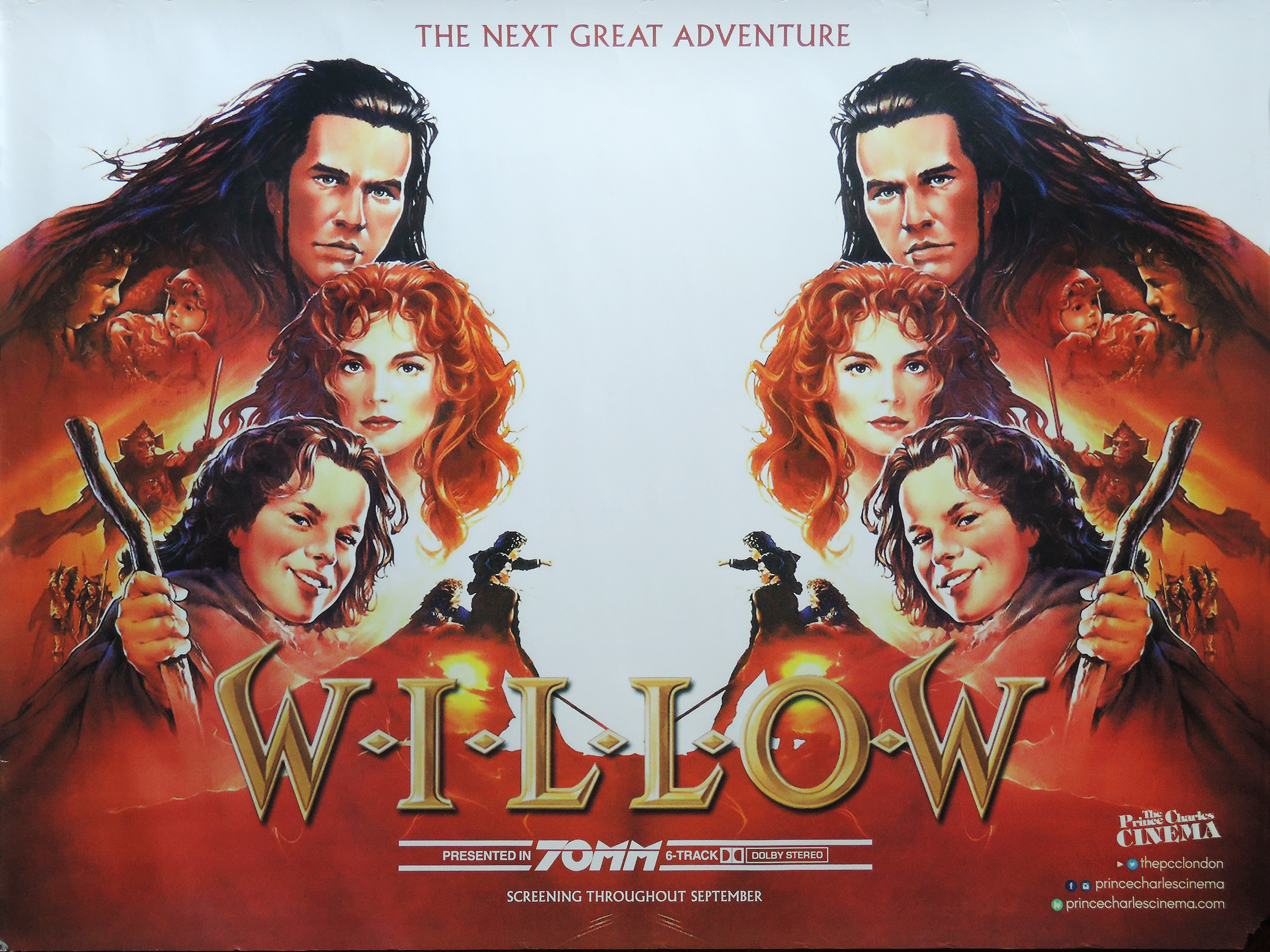 Willow 70mm movie quad poster