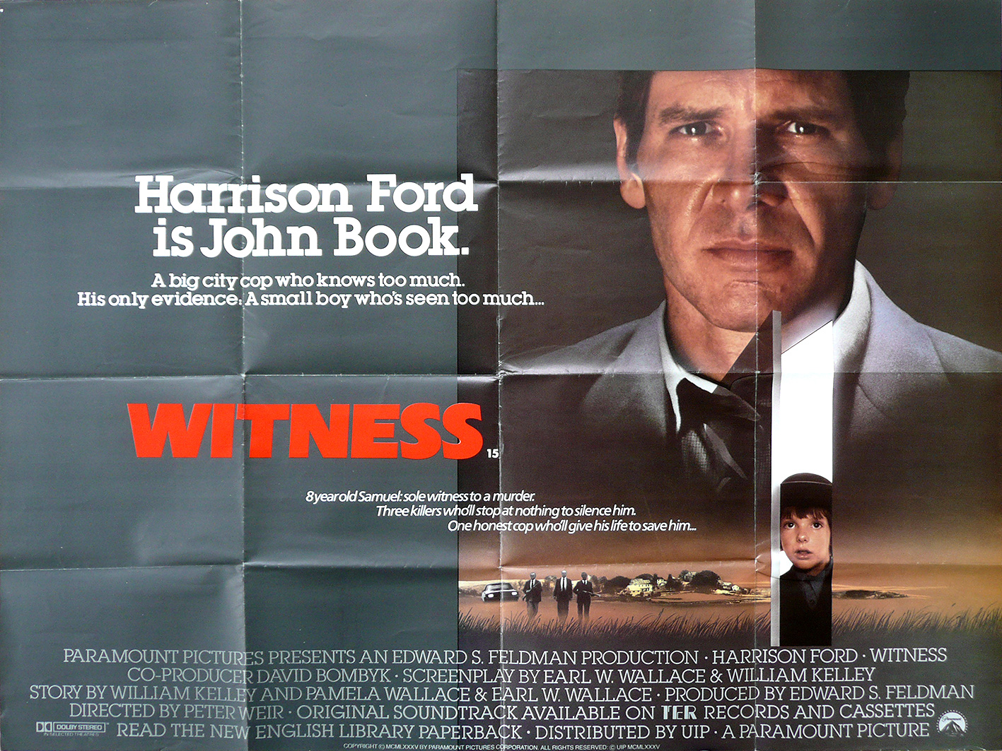 Witness movie quad poster